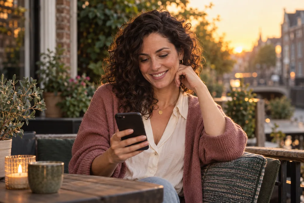 AI-sfeerbeeld ter illustratie van online contact, geen lid van xxFling